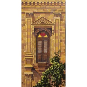 S. M. Fawad, Zainab Market, Karachi, 18 x 36 Inch, Oil on Canvas, Realistic Painting, AC-SMF-226